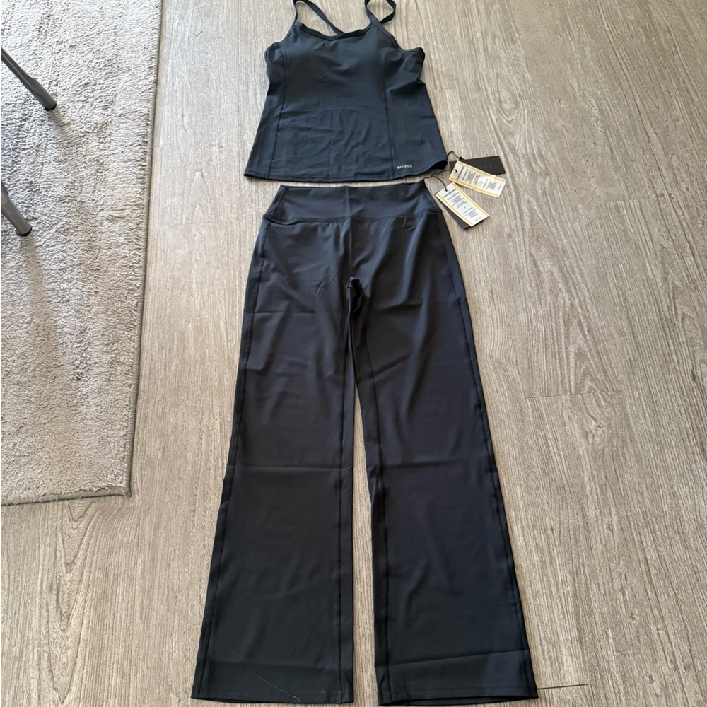 Errday Black Tank and Straight Leg Leggings Set NWT